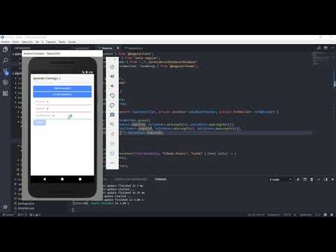 IONIC 3 - TUTORIAL SQLite, Validar formularios con Angular Form: Guardar datos - PARTE #4