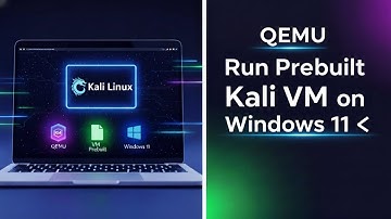 🐉 Run Kali Linux in QEMU on Windows 11 💻 | Prebuilt .qcow2 VM File ⚙️
