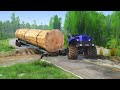 MudRunner Dangerous River Crossing – One Mistake and It’s Over! #spintiresmudrunnergameplay #fyp #1