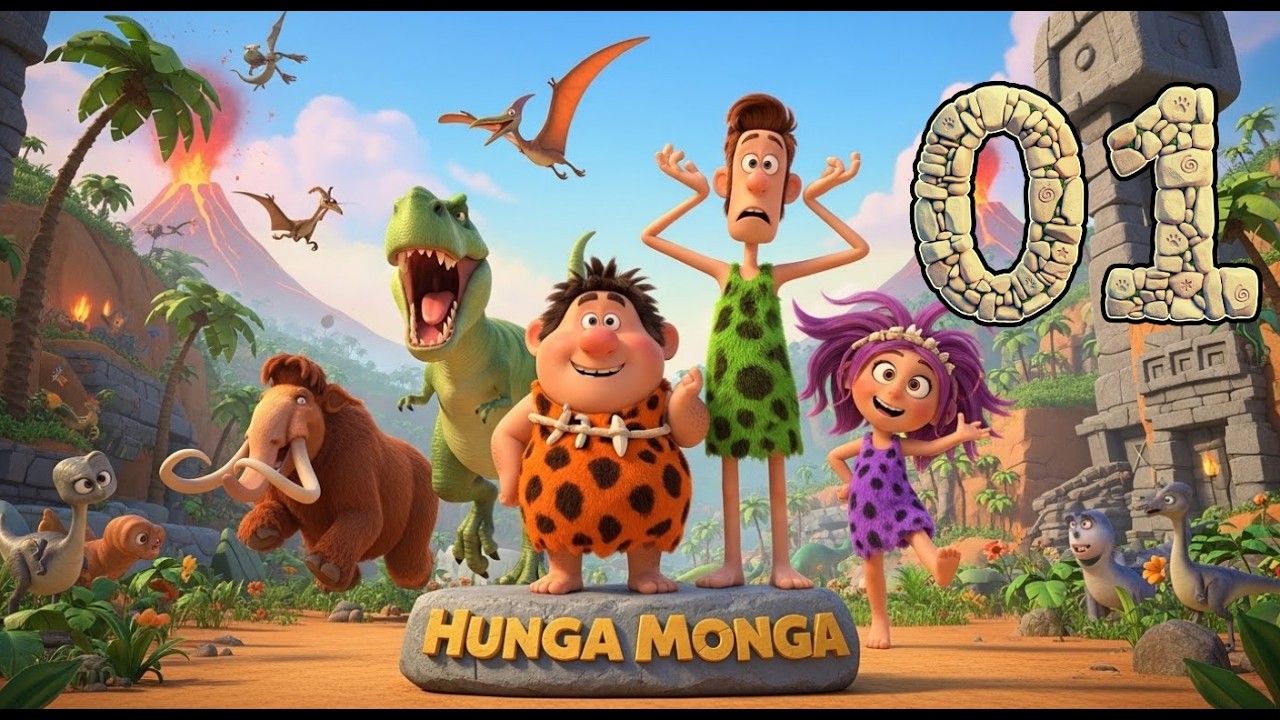 Hunga Monga Ep.01 - Banana Peel & Angry Bees | Funny Cartoon, No Dialogue