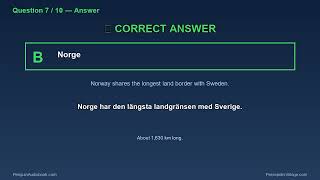🇸🇪 Sweden Citizenship Test — 10 FREE Practice Questions