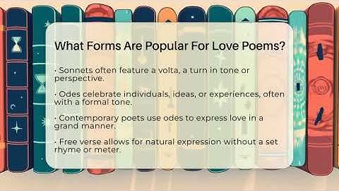 What Forms Are Popular For Love Poems? - The Prose Path