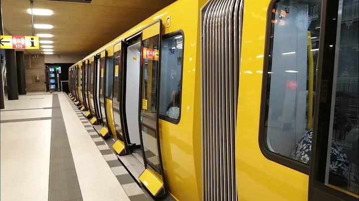 U-Bahn Berlin Mitfahrt von Hauptbahnhof bis Unter den Linden im IK20 auf der U5 mit Bus bahn Fan