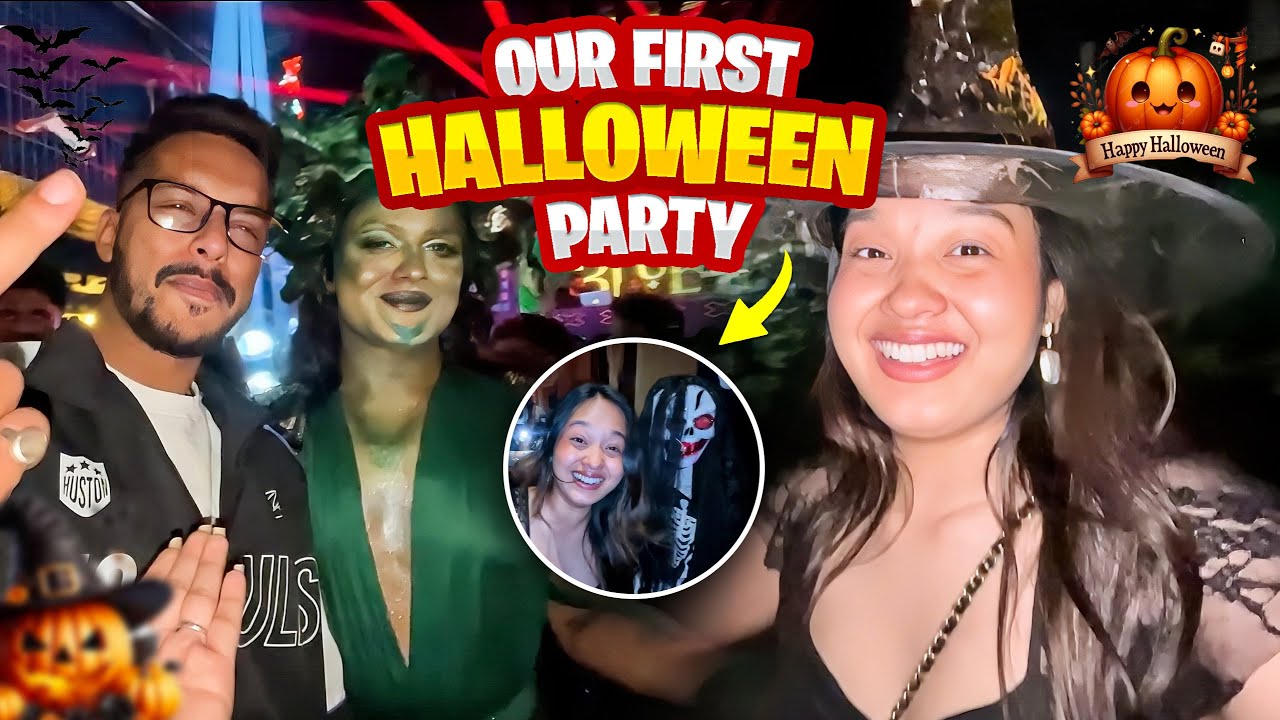 Hamara Pahla Halloween party INDIA 🇮🇳 mein! 🎃💀 | Alisha Thapa