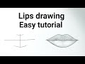 How to draw lips easy step by step for beginners drawing lips easy drawing tutorials for beginners