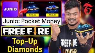 How To Top Up Diamonds In Free Fire With Junio Pocket Money Free Fire Mein Top Up Kaise Karen
