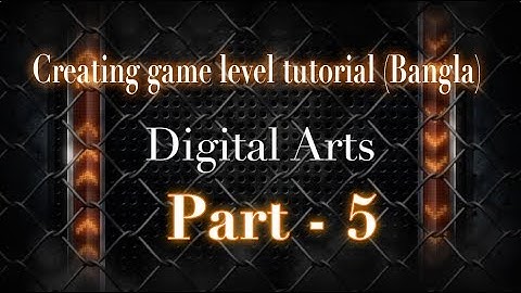Creating game environment in Blender,Unity and Photoshop tutorial in Bangla part 5