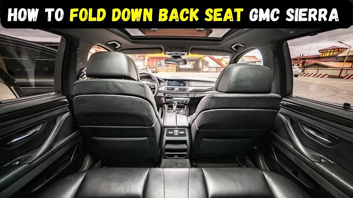 How to fold down back seat gmc sierra | how to fold gmc sierra back seat