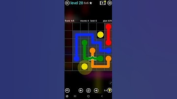 How To Solve Flow Free Bridges Blue Pack Level 28 6x6 Board Walk Through Solution Walkthrough