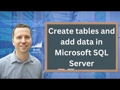 Video: Cum editez un tabel de date în SQL Server Management Studio?