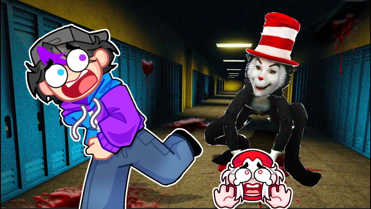 SOBREVIVIMOS EN LA ESCUELA DEL GATO CON SOMBRERO | Scream And Run Roblox