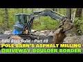 landscape boulders borders rocks stones finish edging outline asphalt milling gravel driveway edge