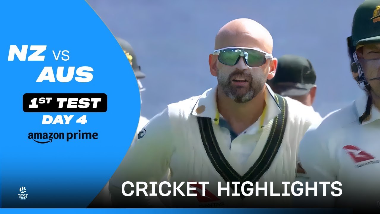 NZ vs AUS 1st Test - Cricket Highlights | Day 4 | Prime Video India ...