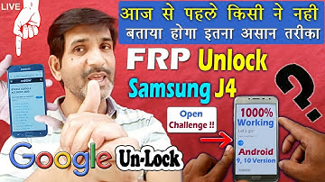 Samsung Galaxy J4 Frp unlock ~Google bypass j4, j4+, j6, j8, A6, A6+, A7, A20, A20s 9 or 10 Version.