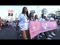 Thousands of fans line the Las Vegas strip to celebrate the Aces first WNBA title!