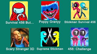 Scary Stranger 3d, Survival 456 But It's Imposter, Poppy Granny, Join and Clash, Stickman Survival screenshot 3