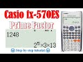 Find the prime factor of a number in less than 3 seconds fx570vn