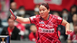 ソンメイヨウ SunMingyang マッチインタビュー 木下アビエル神奈川 vs 日本生命レッドエルフ ノジマTリーグ 女子ファイナル3/24代々木第二体育館【卓球Tリーグ公式】