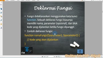 2024 Struktur data PHP #3 Fungsi, prosedur, dan metode
