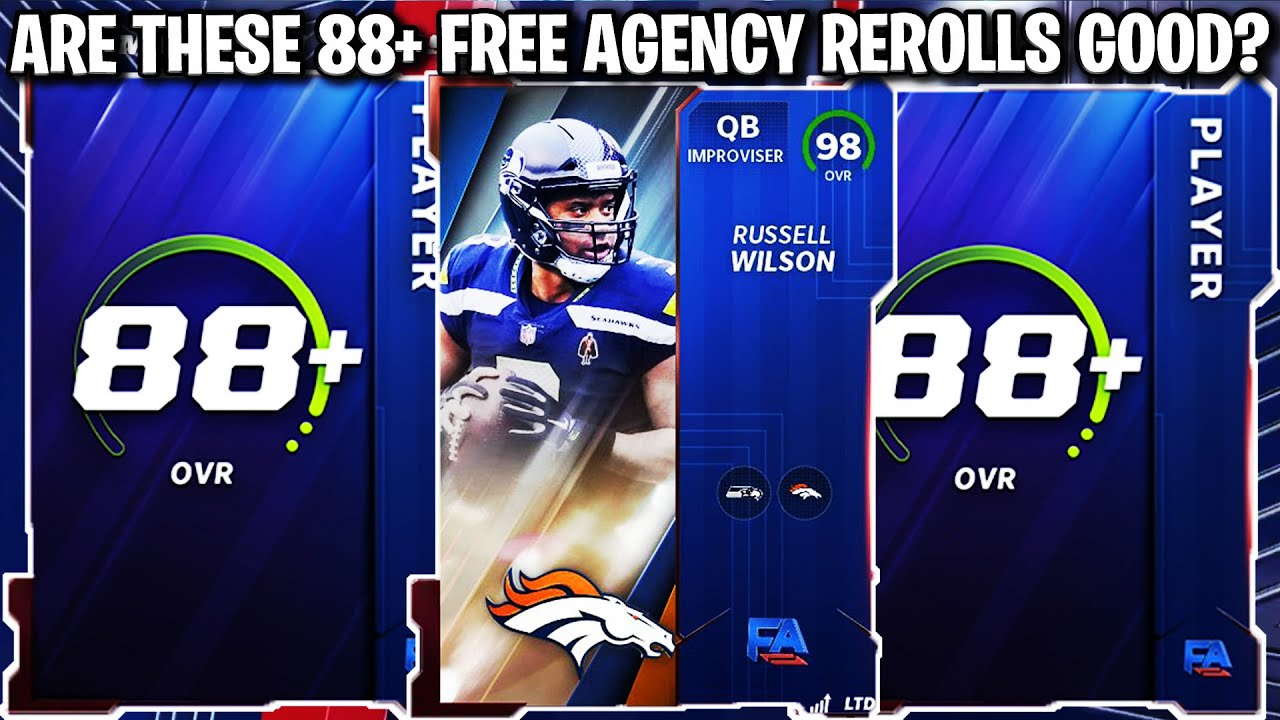 ARE THESE FREE AGENCY REROLL PACKS GOOD? 88+ FREE AGENCY REROLL PACKS! | MADDEN 22 ULTIMATE TEAM