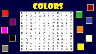 Medium word search puzzle #6 I Colors I Train your mind