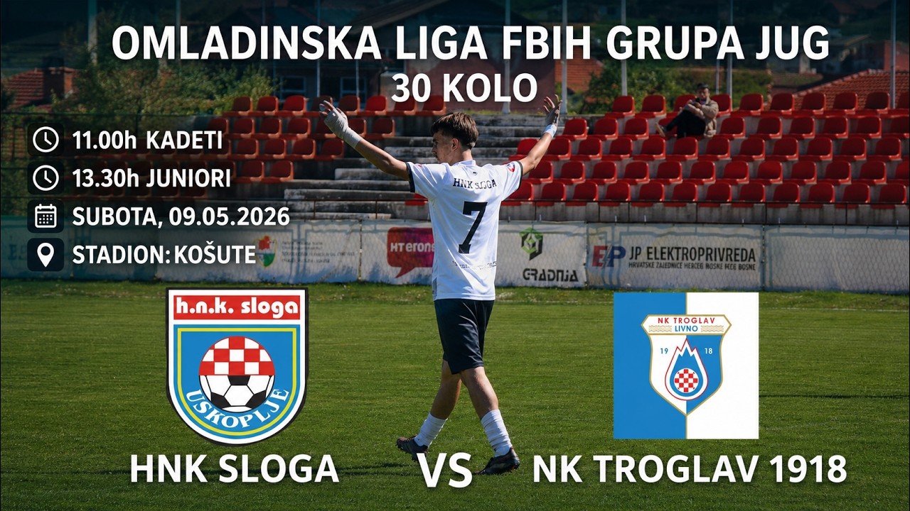 HNK Sloga - NK Troglav 1918 | juniori | sezona 2025/2026.