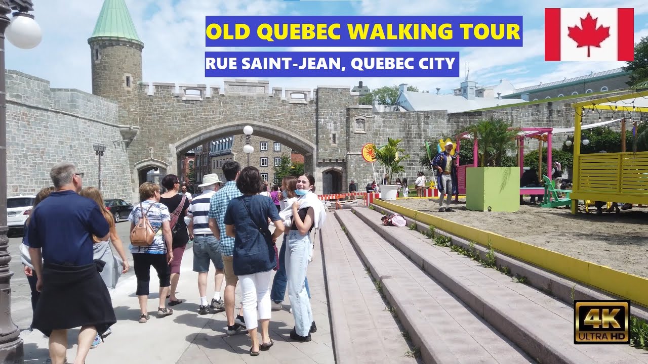Old Quebec | Québec City | Rue Saint-Jean | Walking Tour 2021 (4K ...