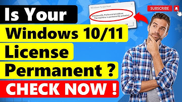 Check if Your Windows License Activation is Permanent Or Not? See Windows 10 & 11 Activation Status