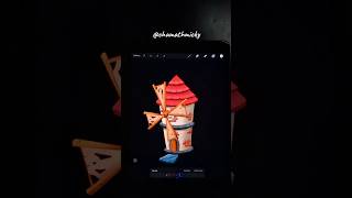 How to Animate a Windmill Easily 🎨🌪️ #shorts  #animation #procreate