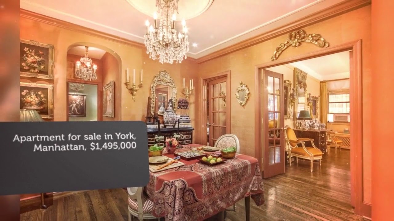 Apartment for sale in York, Manhattan, $1,495,000 - YouTube