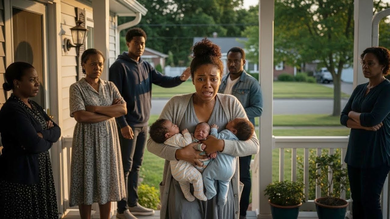 JETÉE DEHORS À MINUIT AVEC SES TRIPLÉS, SANS SAVOIR QUE SA FEMME CACHait UN IMMENSE SECRET