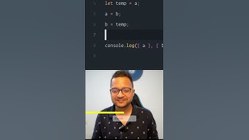 Javascript - swap two variable values #javascript  #coding