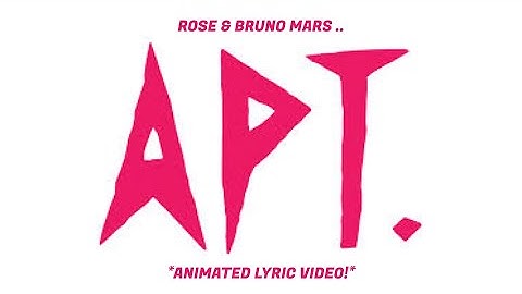 ROSÉ & Bruno Mars - APT. [Animated Lyric Video] / 로제, 브루노 마스 애니메이션 가사 비디오