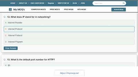 Important Computer Past Paper MCQs | Computer GK MCQs for Test Preparation | mymcqs.net