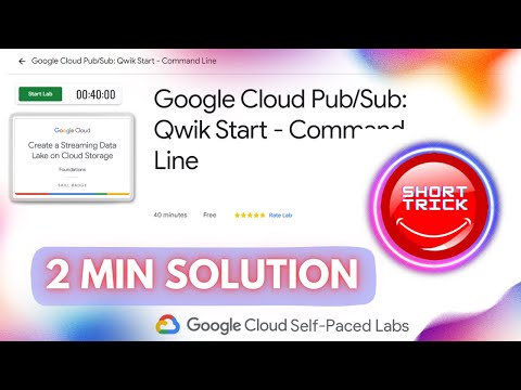 Google Cloud Pub/Sub: Qwik Start - Command Line || #GSP095 || #short trick #goodies