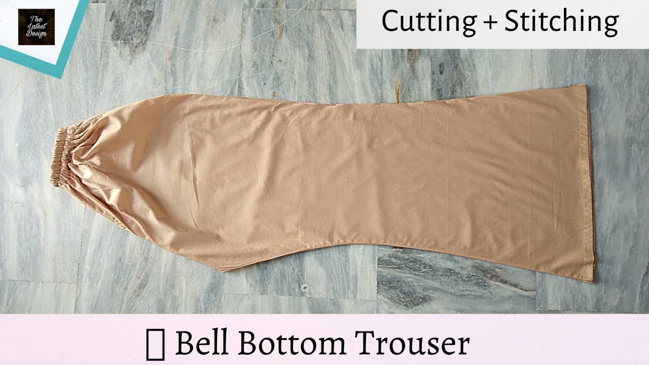 Bell bottom trouserpant cutting and stitching in urduHindi by Fizza Mir   YouTube