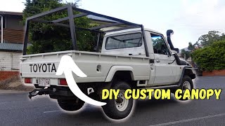 The PERFECT DIY Canopy Build |  Toyota 75 Series Land Cruiser Build!