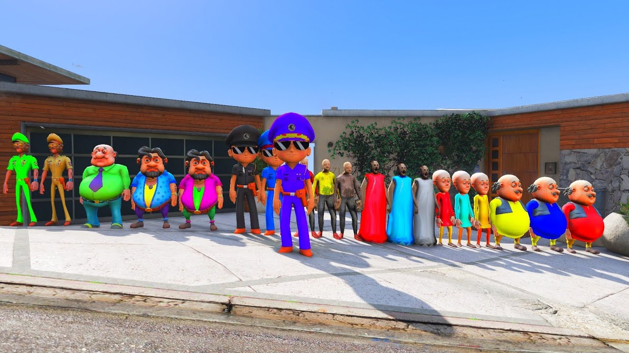 LITTLE SINGHAM PLAY HIDE AND KILL WITH MOTU PATLU IN GTA 5
