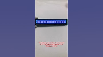 40 * 2 character dot matrix LCD display module, blue