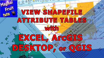 View Shapefile attribute tables with Excel. ArcGIS Explorer Desktop, or QGIS