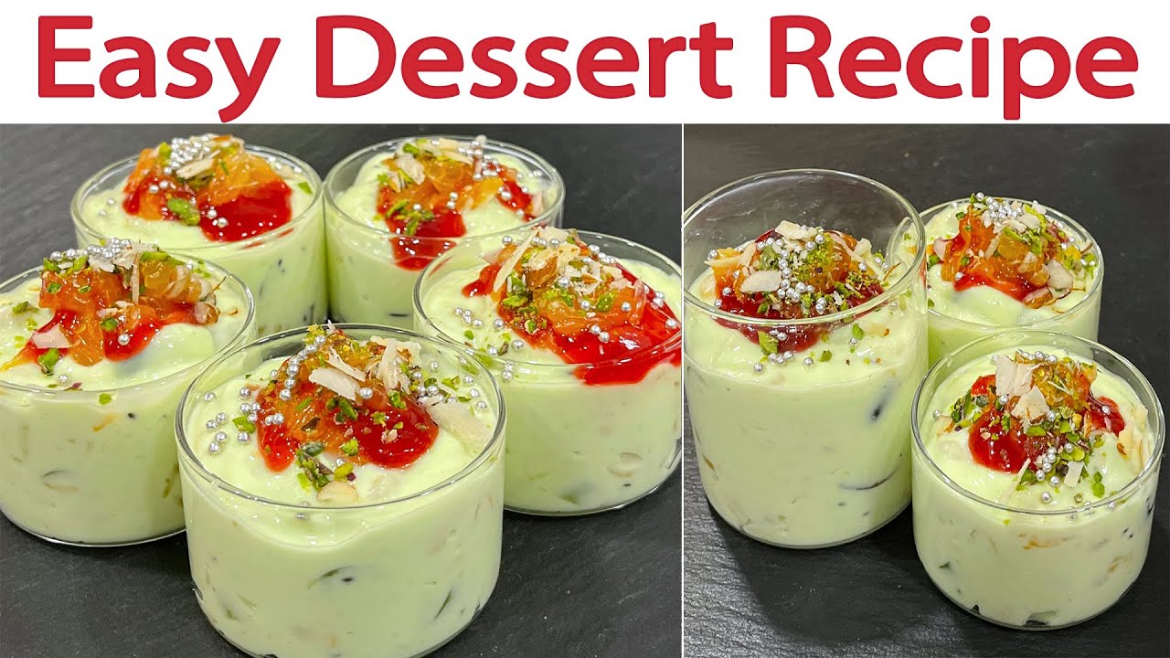 easy fruit dessert in 10 minutes  फ्रूट डिजर्ट रेसिपी  tasty dessert summer special recipes