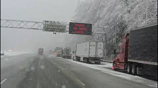 12 9 21 TO SNOQUALMIE PASS, ICE SNOW, SLUSH, CHAINES, POLICE