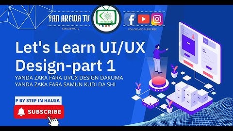 UI/UX design in Figma step by step tutorial in Hausa part 1