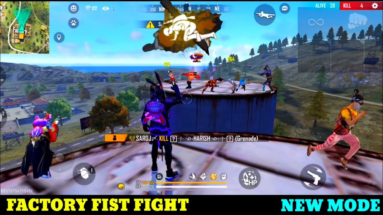 free fire factory challenge and pet mania 2021 - ff factory fist fight funny gameplay new mode win!