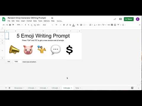 Random Emoji Generator (Writing Prompt)
