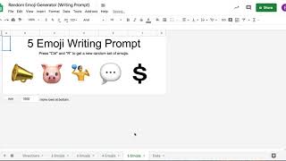 Random Emoji Generator (Writing Prompt)