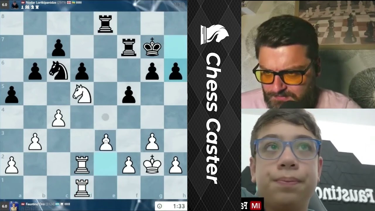 97% Accuracy! 11 Year Old IM Faustino Oro vs IM Nodar Lortkipanidze