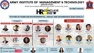 HR CONCLAVE 2022 | Live Streaming | Army Institute of Management & Technology, Greater Noida