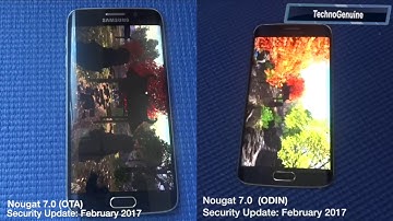Galaxy S6 Edge - Android 7.0 Nougat (OTA) VS Nougat (ODIN) Speed Comparison