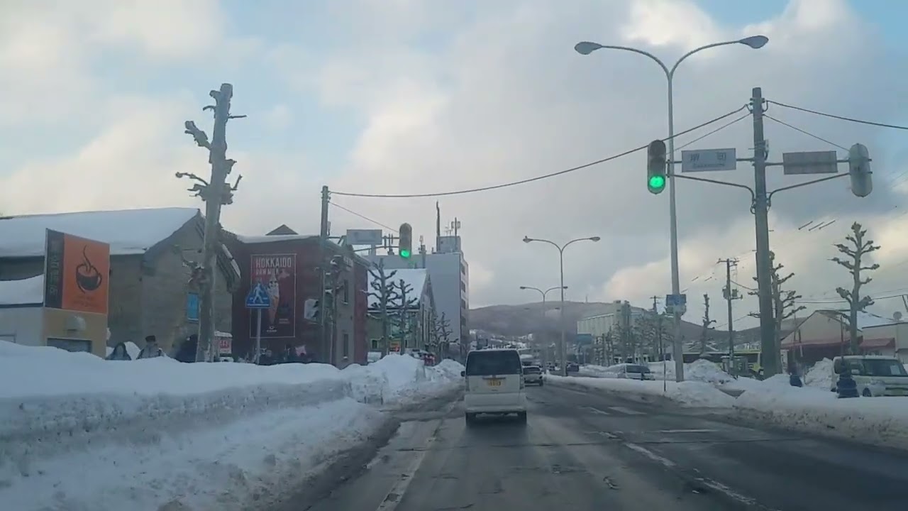 小樽市　有幌町からコスモ石油小樽運河まで　2026/01/16 